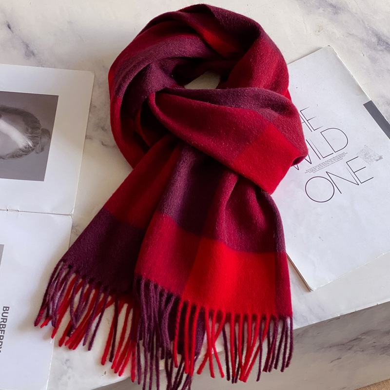 100% Wool Scarf Men Women Wint - Wool Scarf Men review and price