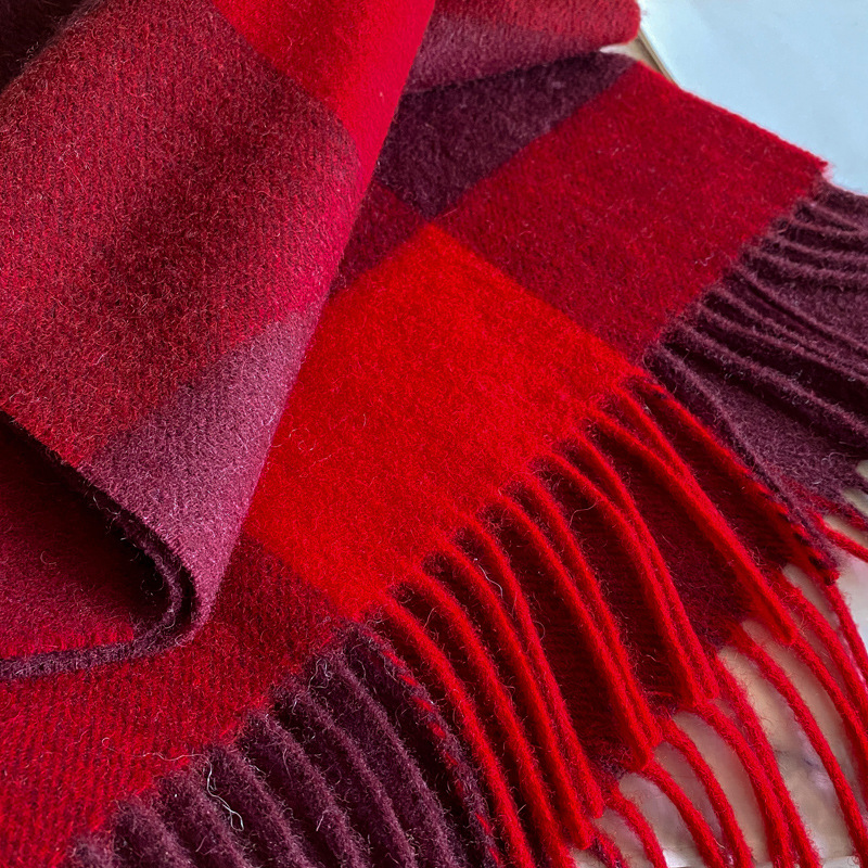 100% Wool Scarf Men Women Wint - Wool Scarf Men review and price