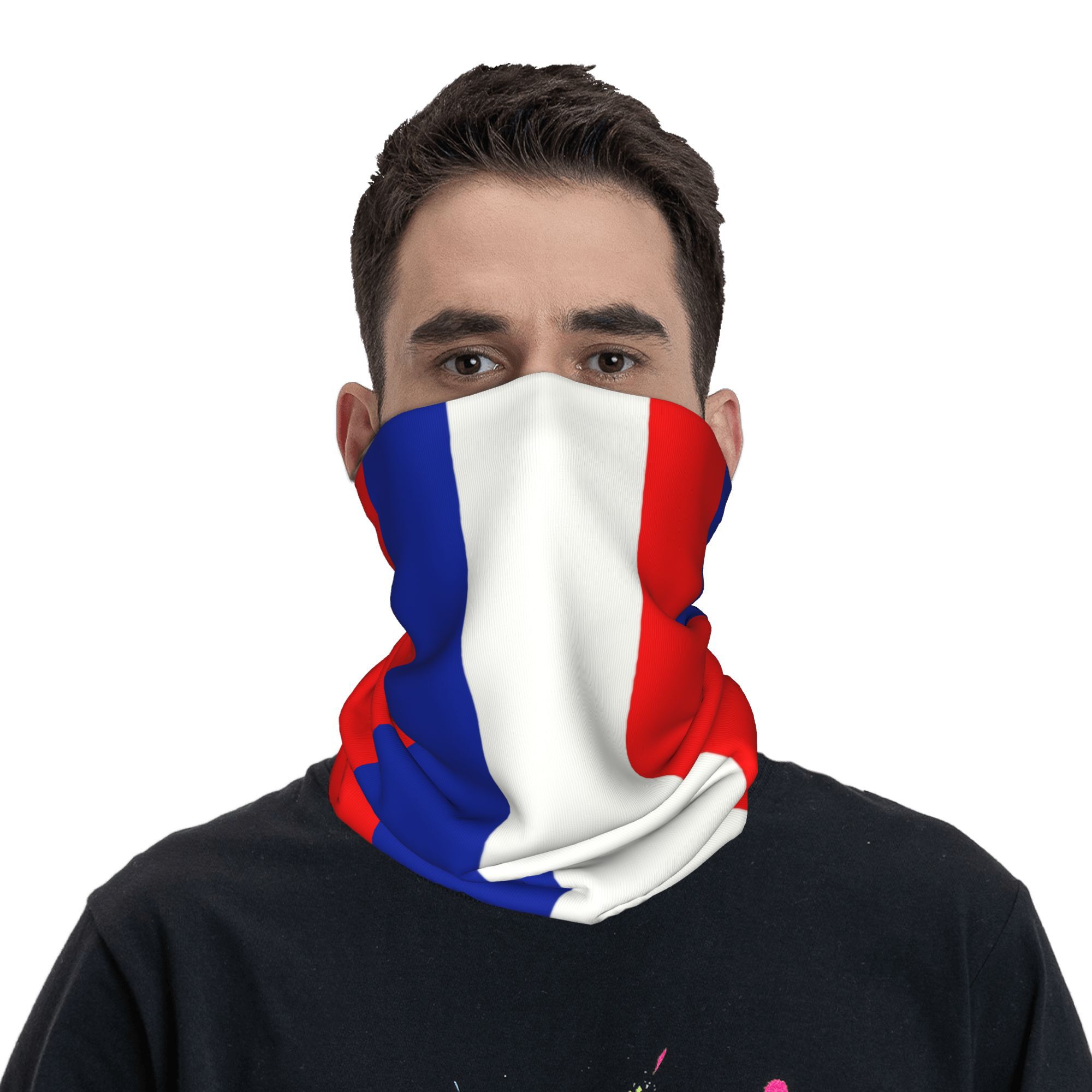 Custom French Flag France Band - Neck Gaiter Fleece review and price