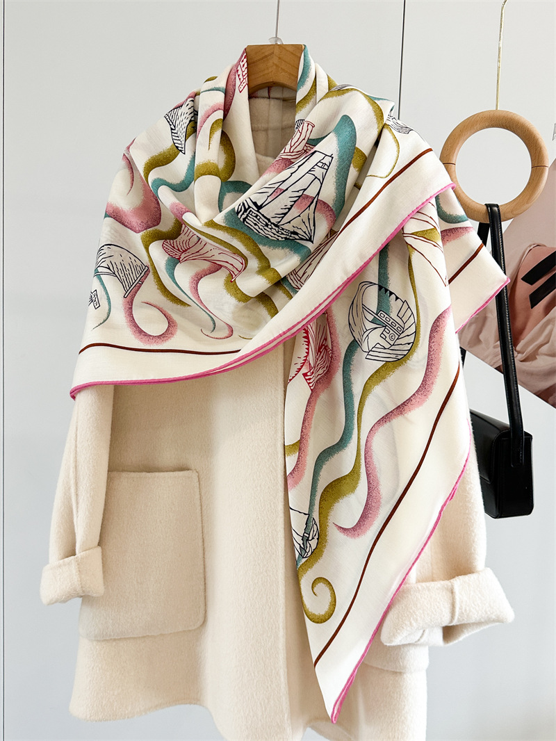 Double Faced 135CM Scarf Luxur - Cashmere Pashmina Wrap review and price