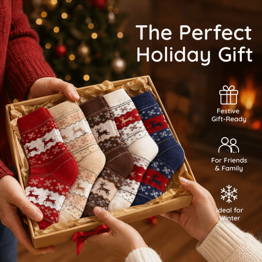 5pairs Thickened Christmas Rei - Thermal Sock Wool review and price