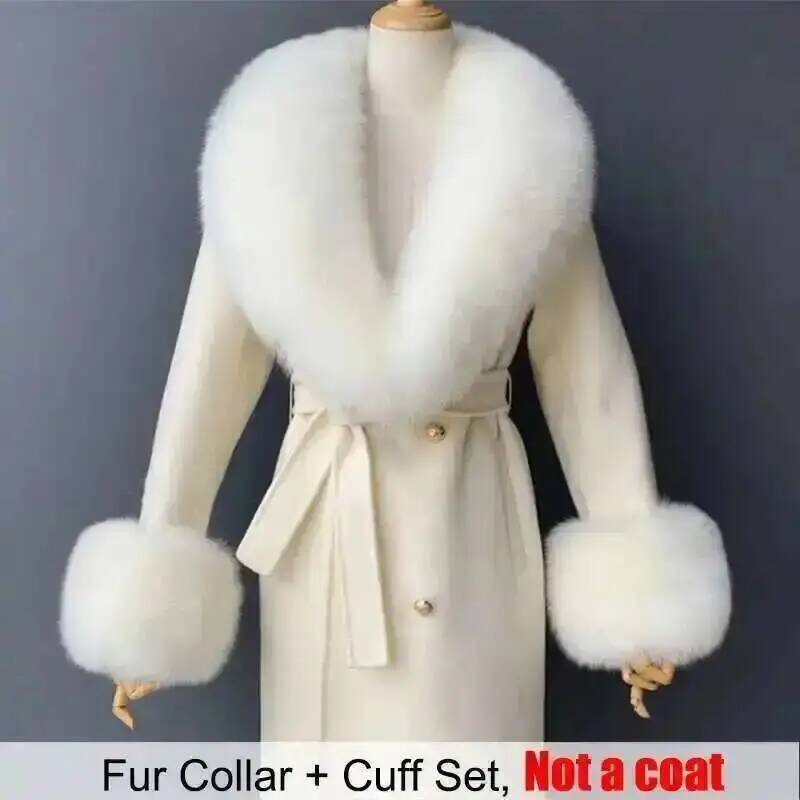 Real Fur Collar And Cuffs Set  - Shawl Wrap Winter review and price