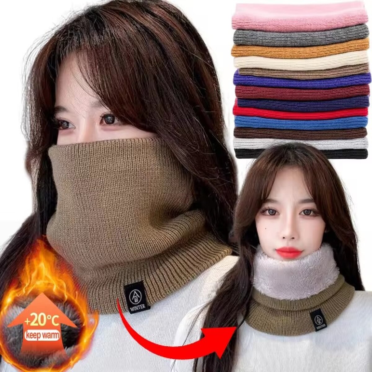 Solid Winter Plush Muffler Woo - Winter Headband Fleece review and price